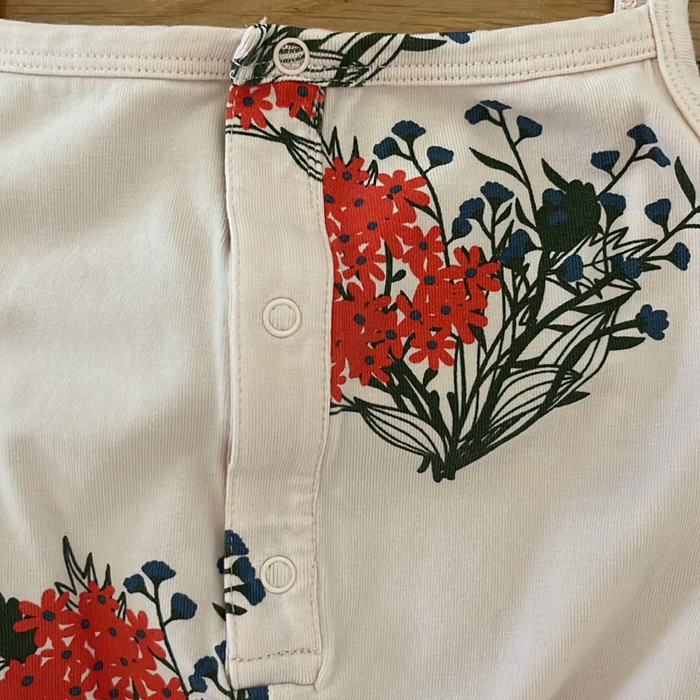 Summer ready!! Floral Kids Romper - White and Red